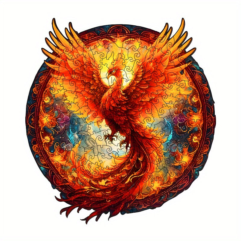 Fiery Phoenix Wooden Jigsaw